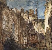 John Constable Cowdray House:The Ruins 14 Septembr 1834 oil on canvas